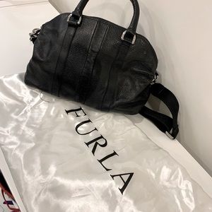 Furla Black Leather Handbag